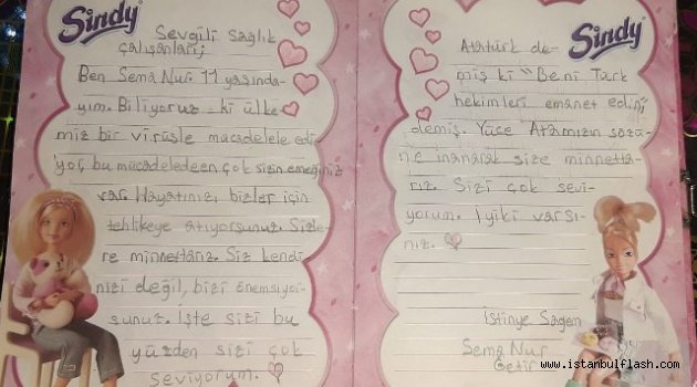 SAGEM li Çocuklardan Sağlıkçılara Mektup Var