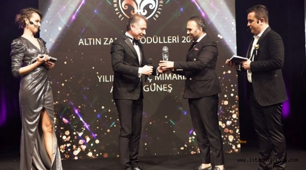 ÜNLÜ İÇ MİMAR AHMET GÜNEŞ'E EN İYİ İÇ MİMAR ÖDÜLÜ