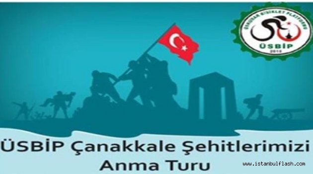 ÜSKÜDAR BİSİKLETLİLERİ ÇANAKKALE ŞEHİT VE GAZİLERİNİ ANIYOR